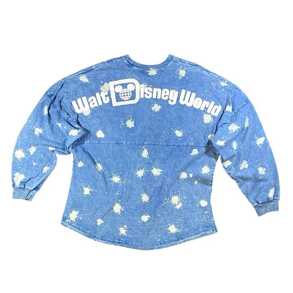 Spirit Jersey x Disney Denim Bleached Oversized Shirt - XL - Picture 4 of 5